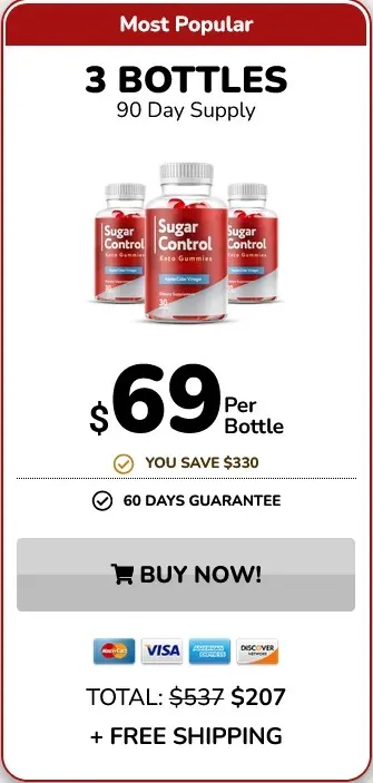 3 bottles of Sugar Control