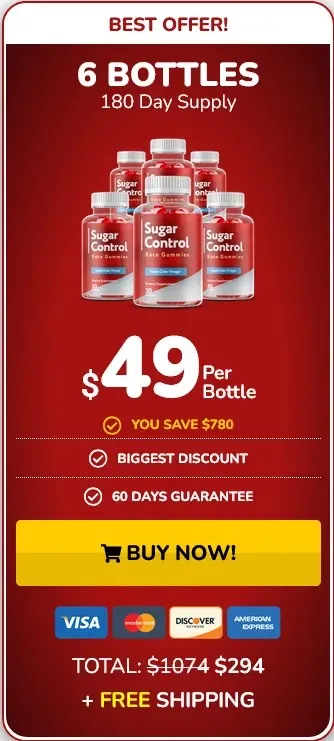 6 bottles of Sugar Control